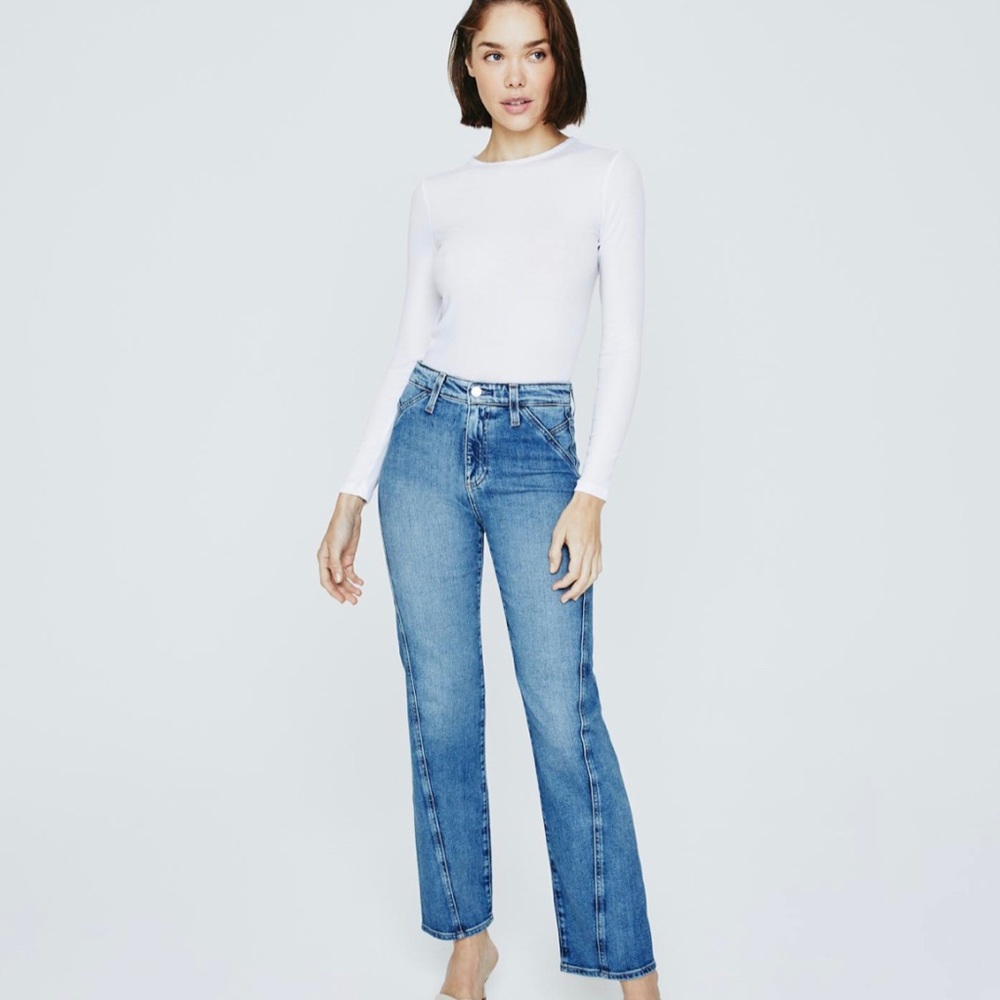 AG "Angled Alexxis" mom jeans